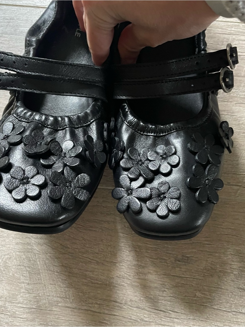 Free People Mimosa Mary Jane Black Floral Double-Strap Ballet Flats 6.5 $139 - Picture 5 of 8